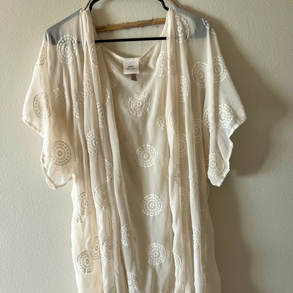 Lace boho kimono